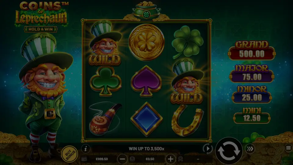 Coins of Leprechaun: Hold & Win demo play